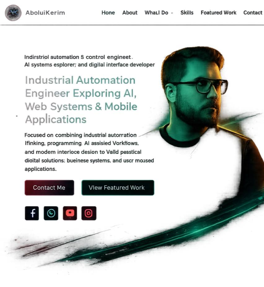 Abstract digital interface illustration